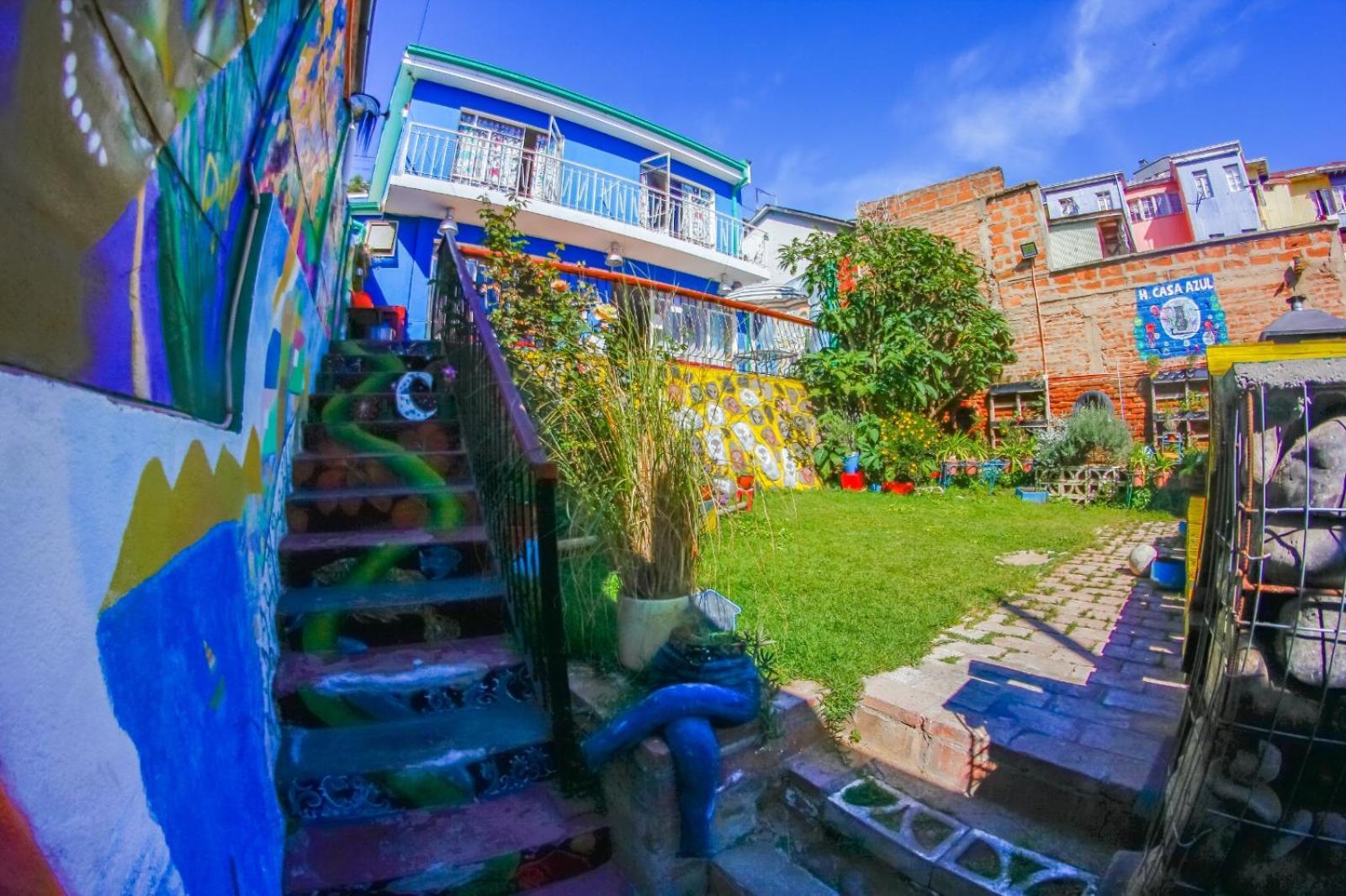 La Casa Azul Hostel Вальпараисо Экстерьер фото