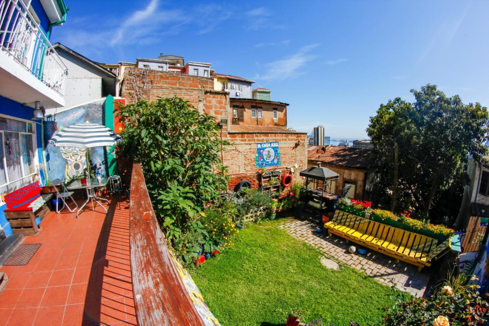 La Casa Azul Hostel Вальпараисо Экстерьер фото